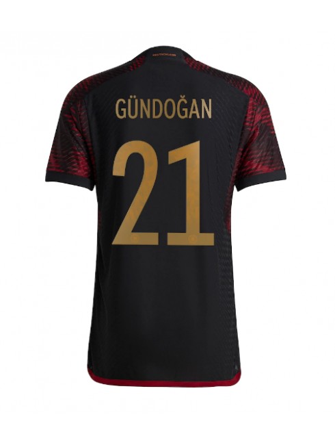 Moški Nogometna dresi replika Nemčija Ilkay Gundogan #21 Gostujoči SP 2022 Kratek rokav